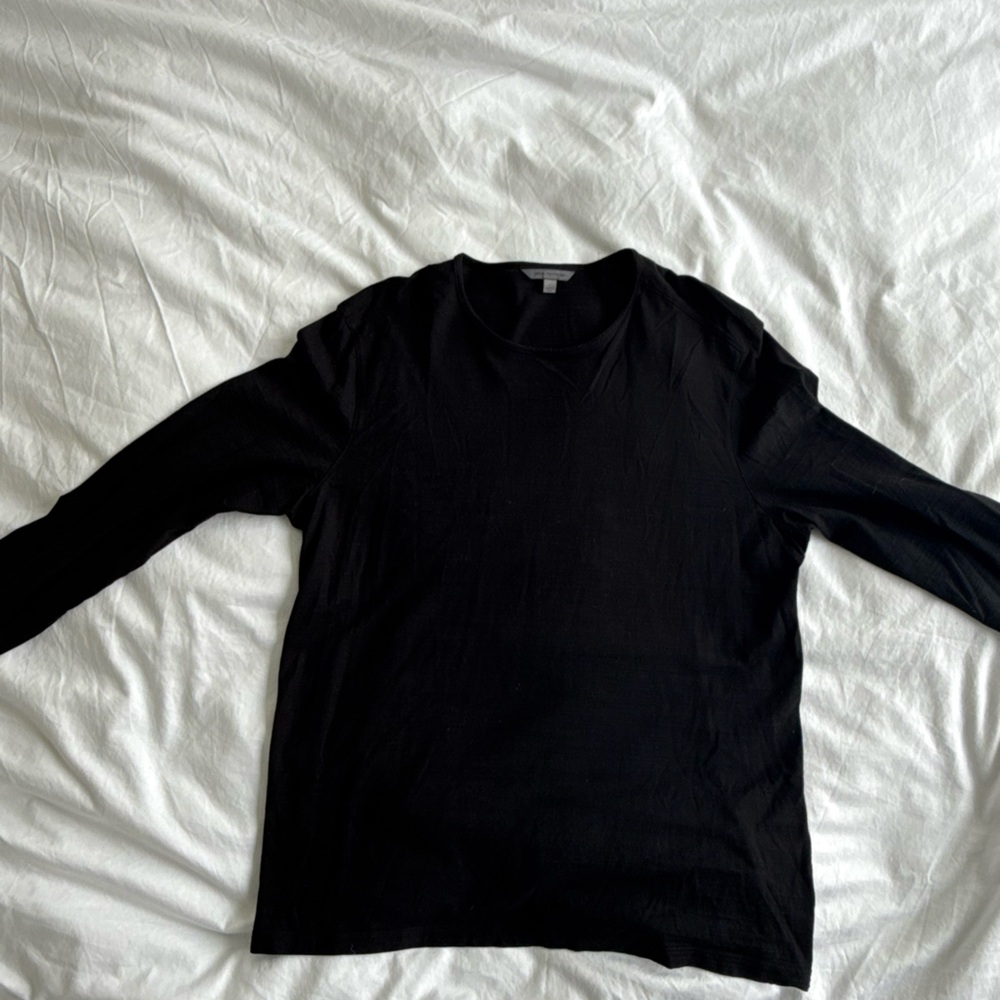 John Varvatos Black Long Sleeve Tee